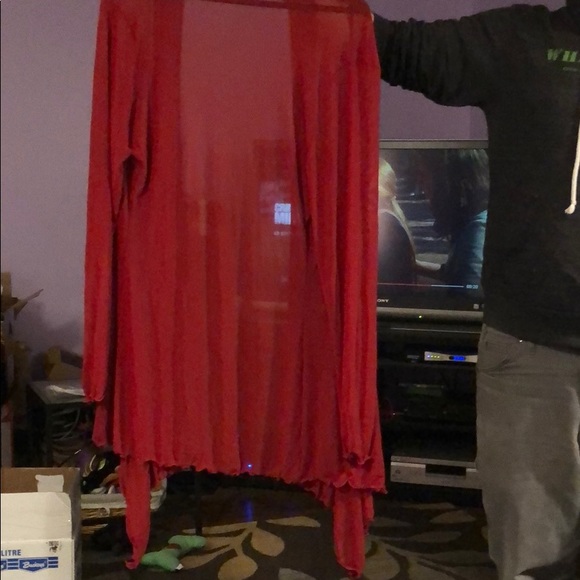 New With Tags - Beautiful Red Cover Up - Picture 3 of 4